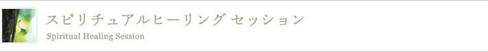 スピリチュアルヒーリング セッション